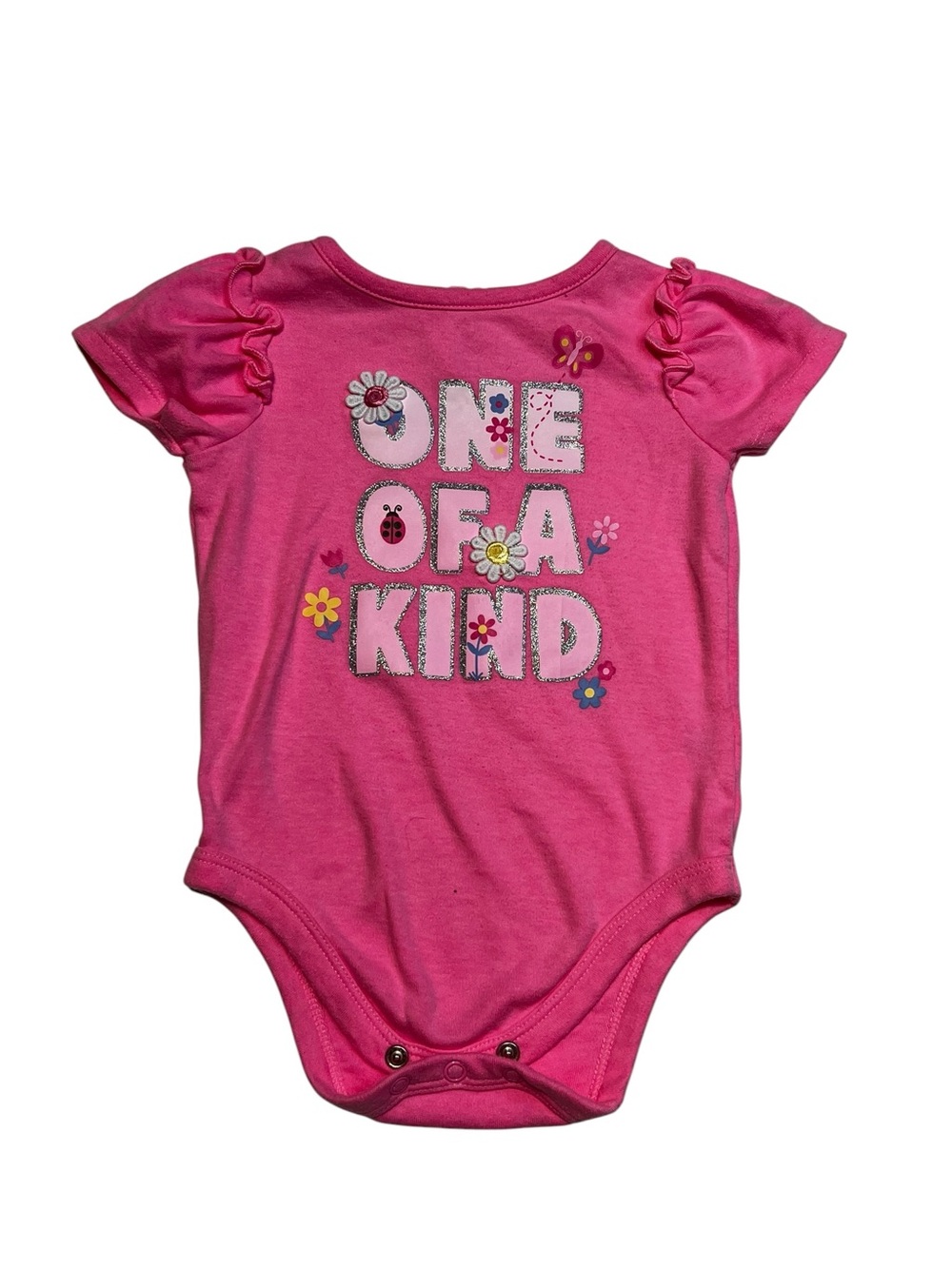 Garanimals Pink "One of a Kind" Short‎ Sleeve Bodysuit